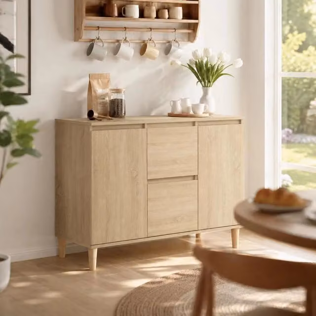 Sideboard Sonoma Oak 103.5x35x70 Cm Wood-based Material