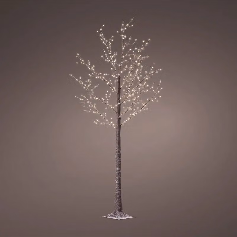Albero di Natale IPERBRIKO con 750 LED luce bianca calda per esterno e interno, H 220 cm – 2