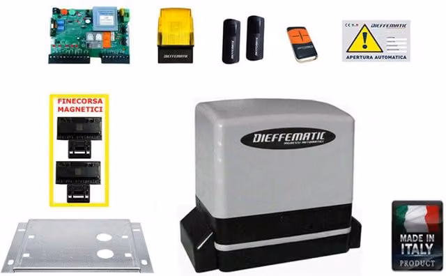Kit Con Encoder Motore Automazione Cancello Scorrevole Automatico 230V 220V 600K
