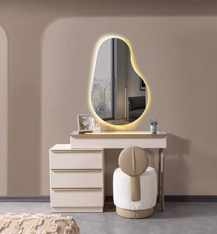 Comodino, stile moderno, colore bianco, nuovo, per la camera da letto, pratico e confortevole