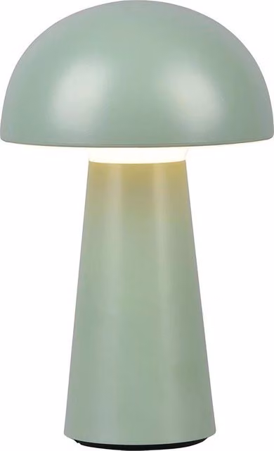 Lampada da giardino a LED ricaricabile con maniglia in plastica verde pistacchio e regolazione della luminosità touch per esterno e balcone