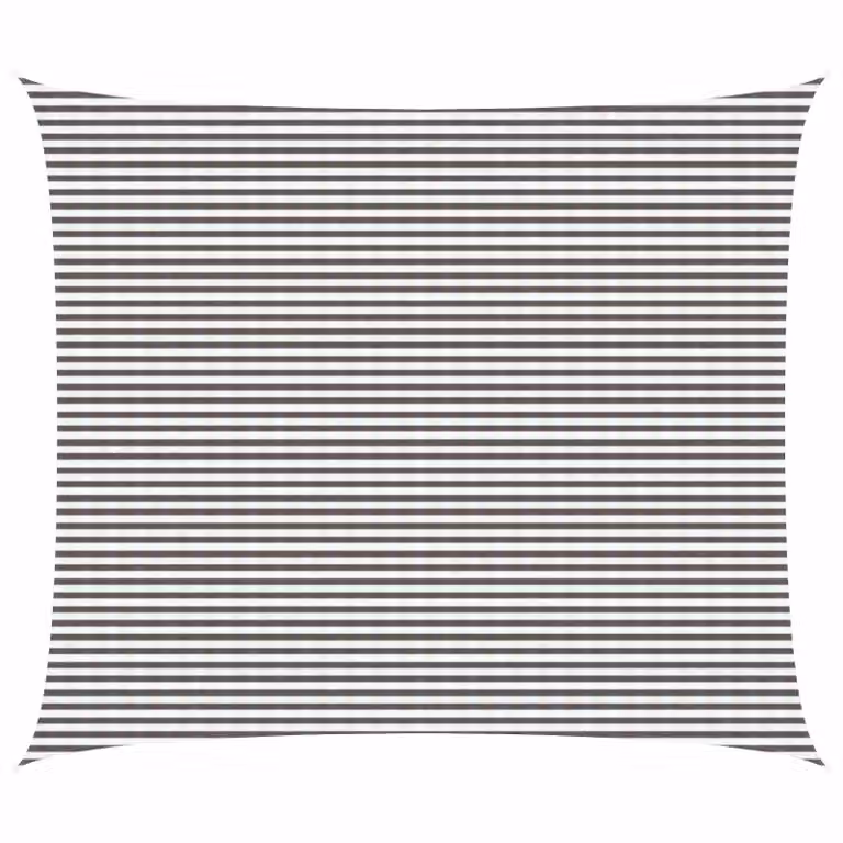Telo Ombra Rettangolare vidaXL in HDPE Grigio Chiaro e Bianco 6 x 7 m