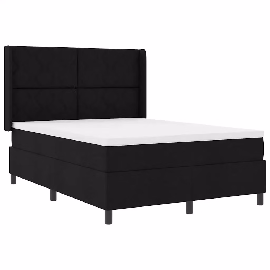 Letto a molle con illuminazione LED e materasso vidaXL, Nero, L/P: 160 x 200 cm – 2
