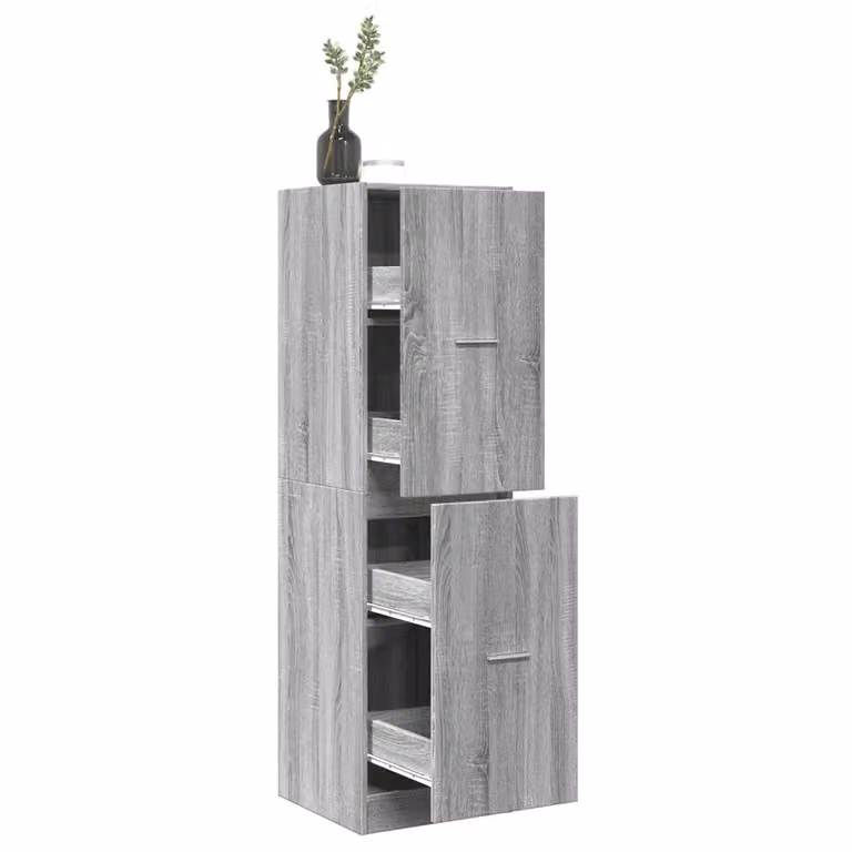 Armadietto da farmacia a parete vidaXL Grigio Sonoma L/P/H: 40 x 41 x 144,5 cm