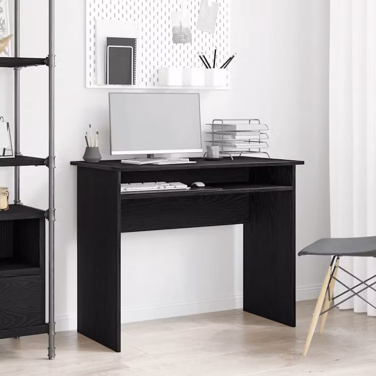 Maison Exclusive - Scrivania effetto rovere nero 90x50x74 cm Materiale ligneo