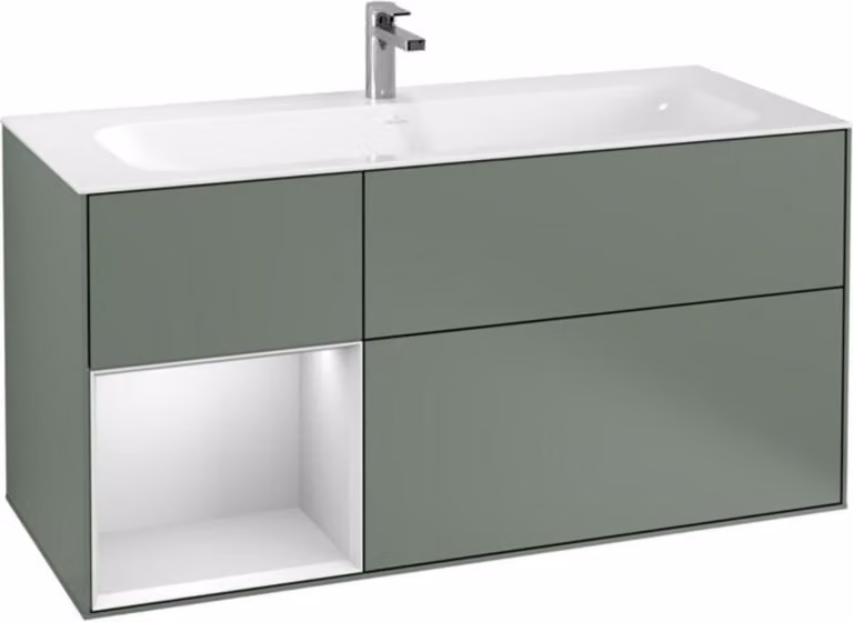 V&B mobile da parete illuminazione Finion 119,6x59,1cm, Rg l wh. m Lac, Oli. m Lac