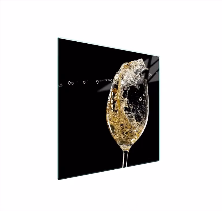 Piatto Di Protezione In Vetro Per Il Cuore 50X52 Vino
