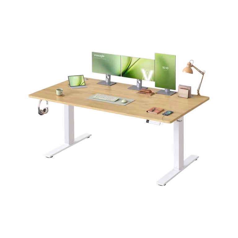 Scrivania Regolabile in Altezza, Rovere Dorato / 160 x 80 cm