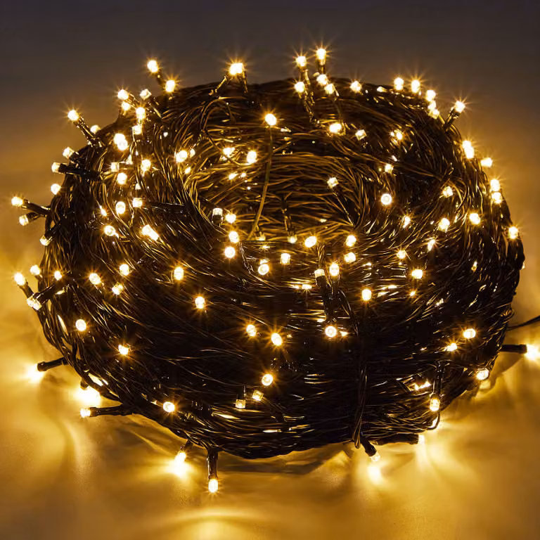 100M 500 LED luci fiabesche bianco caldo 8 modalità di luce festa giardino decorazione interna luci di Natale