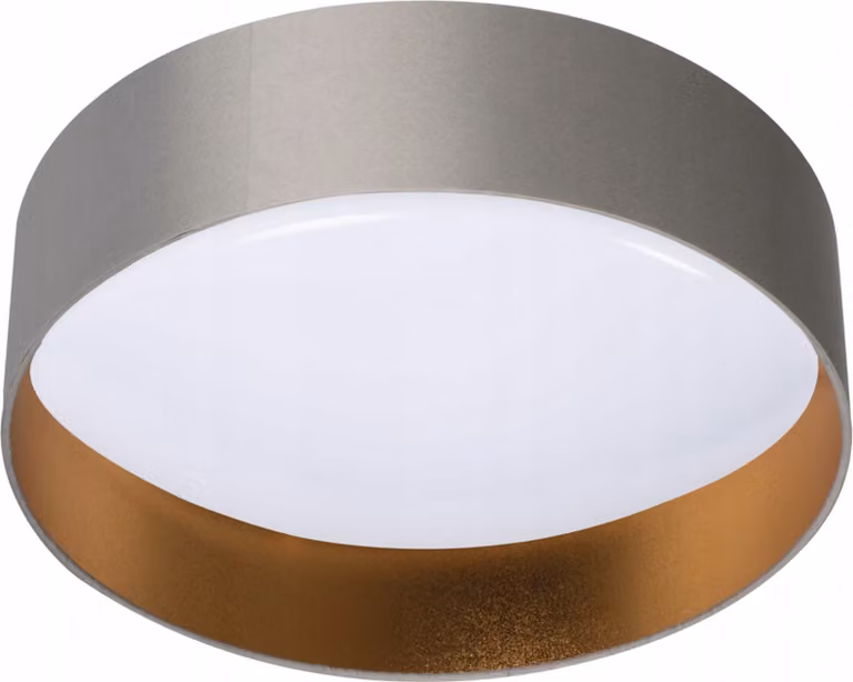 Plafoniera LED rotonda RIFA grigio-bianca 17,5 W, bianco caldo 1450 lm, plastica, dimensioni: 11,6 x 40 x 40 cm, IP20, Kanlux