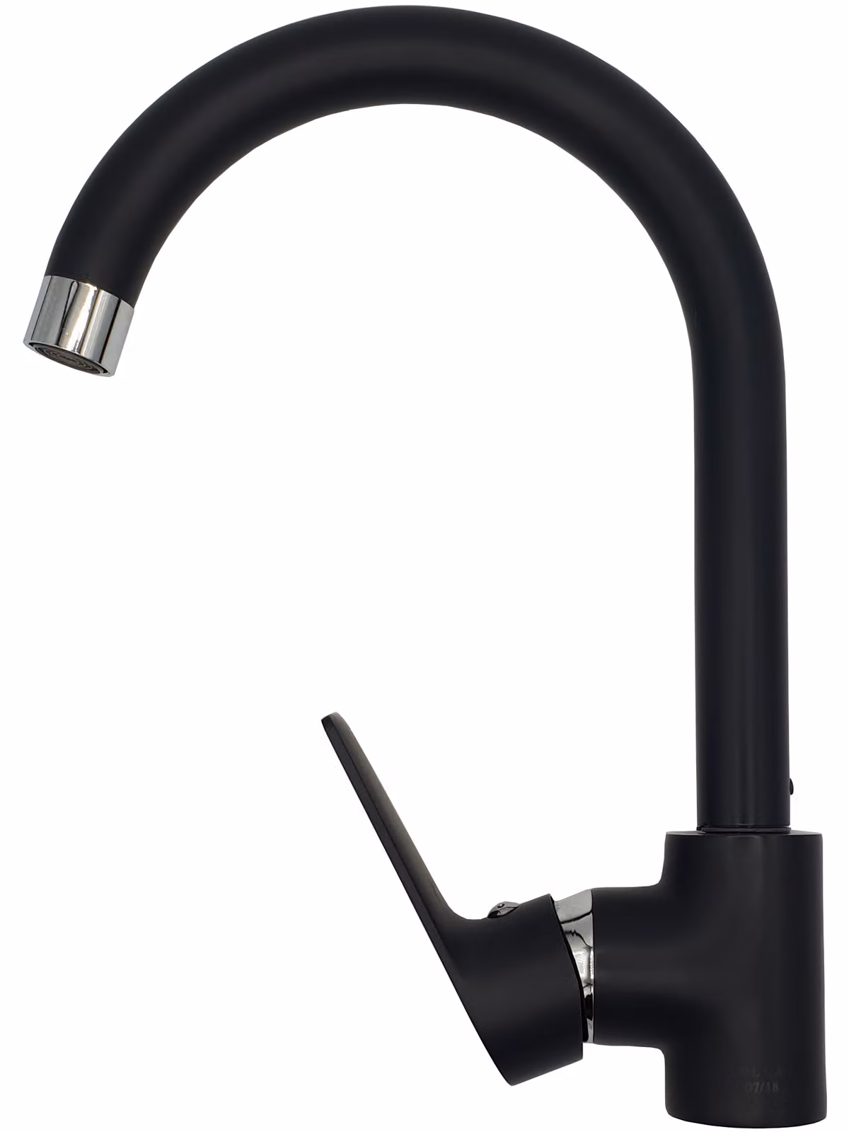 Miscelatore per lavello, miscelatore per lavello, moderno grafite/cromo, alto 27,6 cm, DOKOS