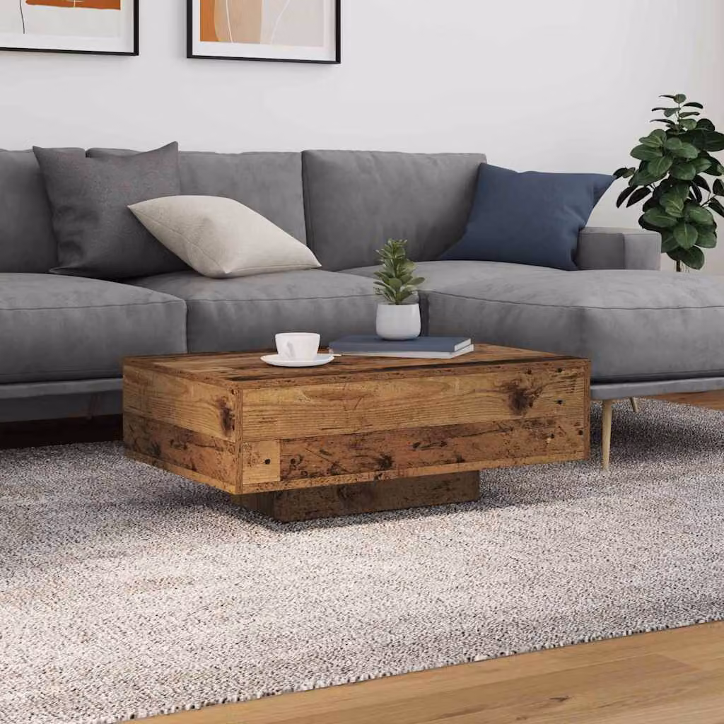Mobile soggiorno moderno vidaXL in legno ingegnerizzato marrone L: 85 cm, P: 55 cm, H: 31 cm