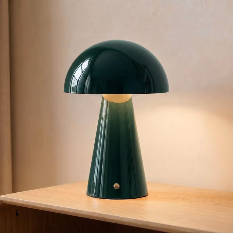 Lampada da tavolo a LED Nevijo Lindby, dimmerabile, Verde, Soggiorno / Sala da pranzo, Metallo, Moderno, Lampada da tavolo LED