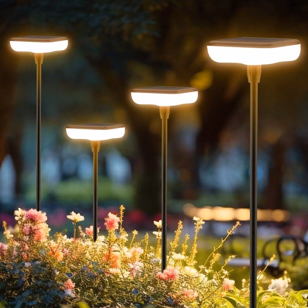 Illuminazione solare per giardino, set di 6 luci da giardino a energia solare, luce calda, 34 lumen, grado di protezione IP65, impermeabile