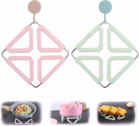 Sottopiani in silicone per piani di lavoro da cucina - Resistenti al calore - 2 pezzi - Silicone