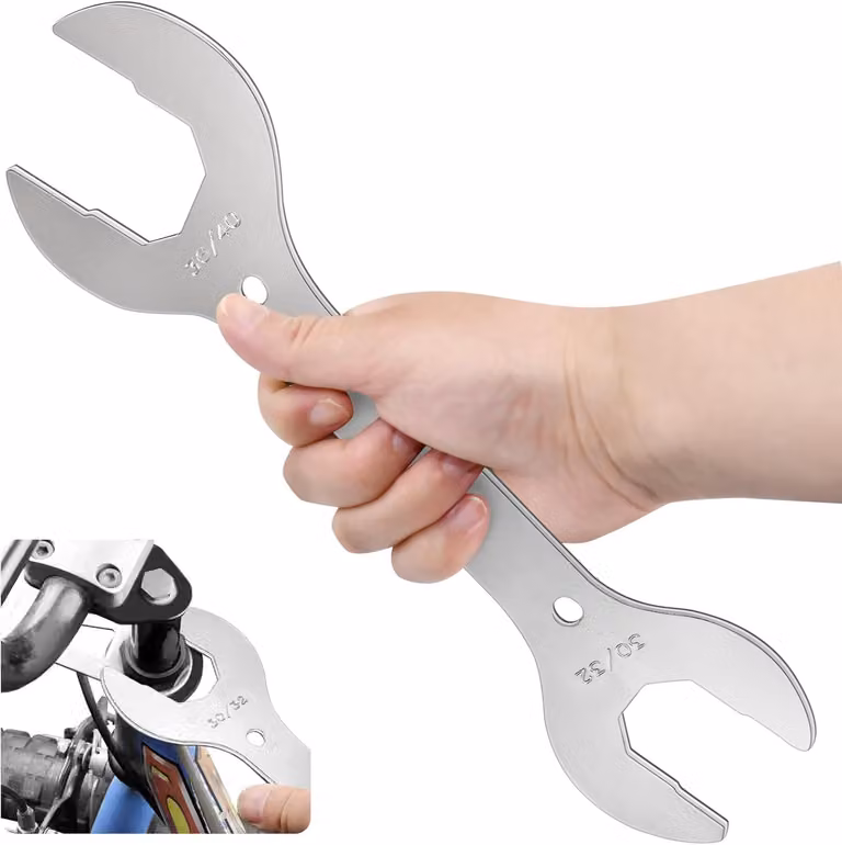 Set di chiavi a forchetta per biciclette, composto da 4 pezzi, con misure 30/32/36/40 mm, ideale per la manutenzione di mountain bike