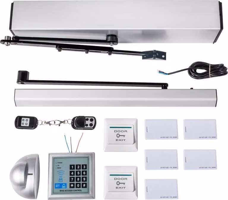 Apriporta per garage - Telecomando per porte di garage - Apriporta automatico - Chiudiporta - 110-240 V - 10 kg in lega di alluminio