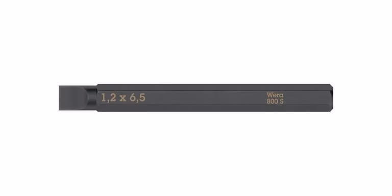 800 S Inserti a taglio per avvitatore a percussione, 1,2 x 6,5 x 70 mm