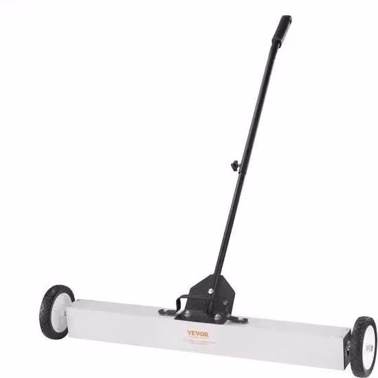 Aspirapolvere - Aspirapolvere magnetico - Motosega a spazzola - con ruote Spingente - Magnetico - 23.6in 45lbs MAX - Grande raccoglitore magnetico di erba Aspirapolvere telescopico