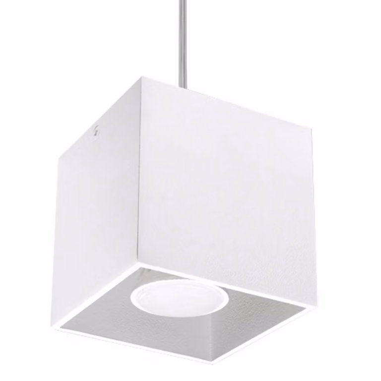 Lampada a sospensione QUAD 1 bianco 1xGU10 10W alluminio 110x10x10cm Sollux Lighting
