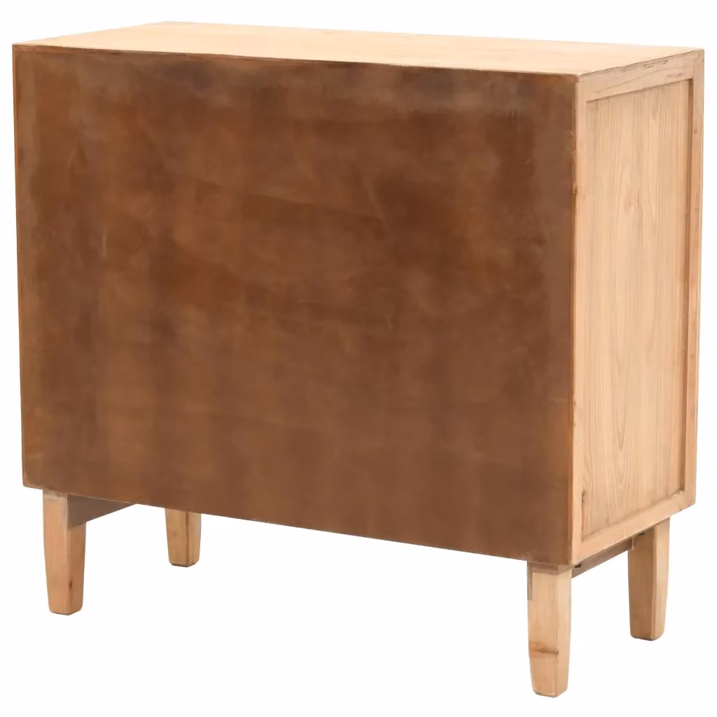Cassettiera retro in legno massello di abete vidaXL colore marrone L 80 cm, P 36 cm, H 75 cm – 2