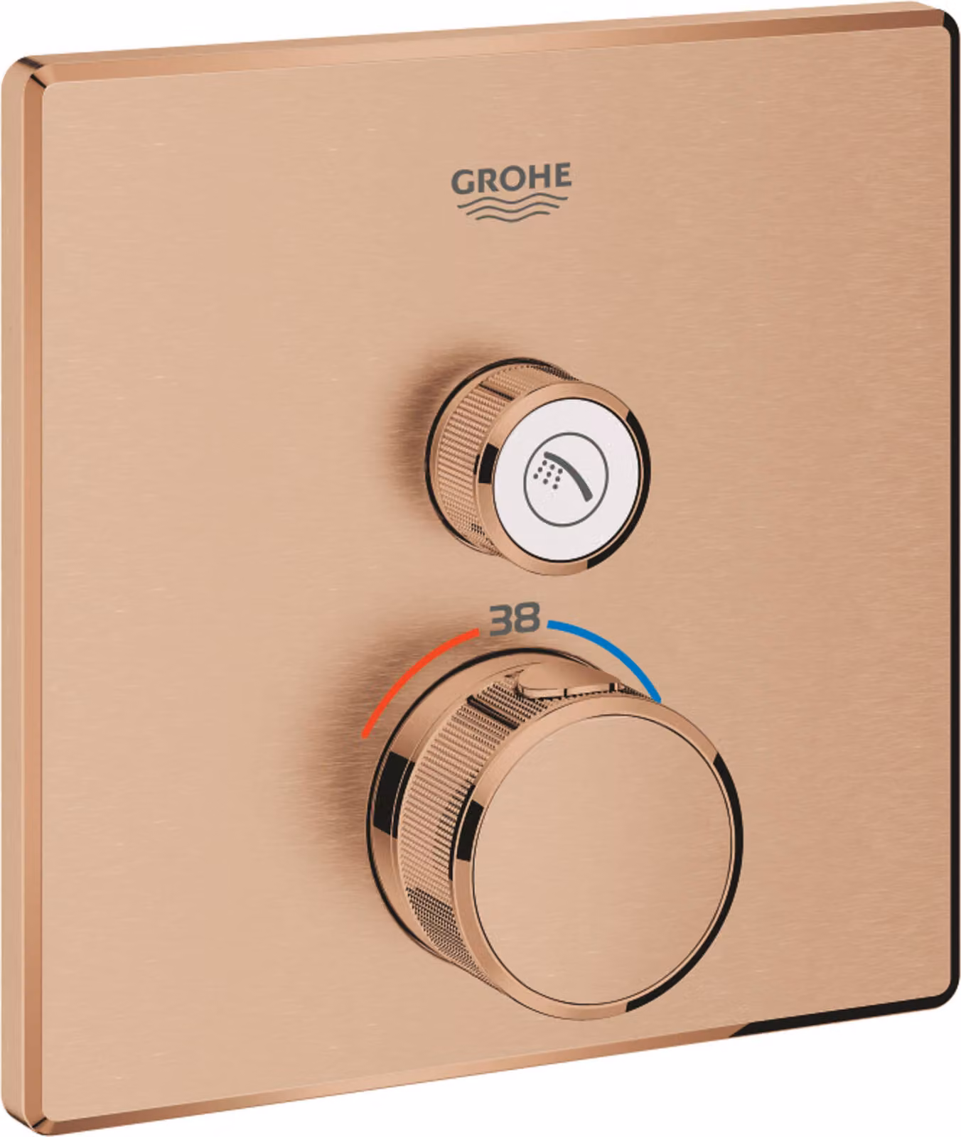 Thermostat Grohe Grohtherm SmartControl avec une vanne d'arrêt, 29123DL0, 29123DL0