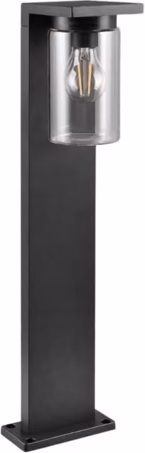 Paletto luce da esterno ARDILA Trio Leuchten nero in alluminio con attacco E27, Altezza: 65 cm