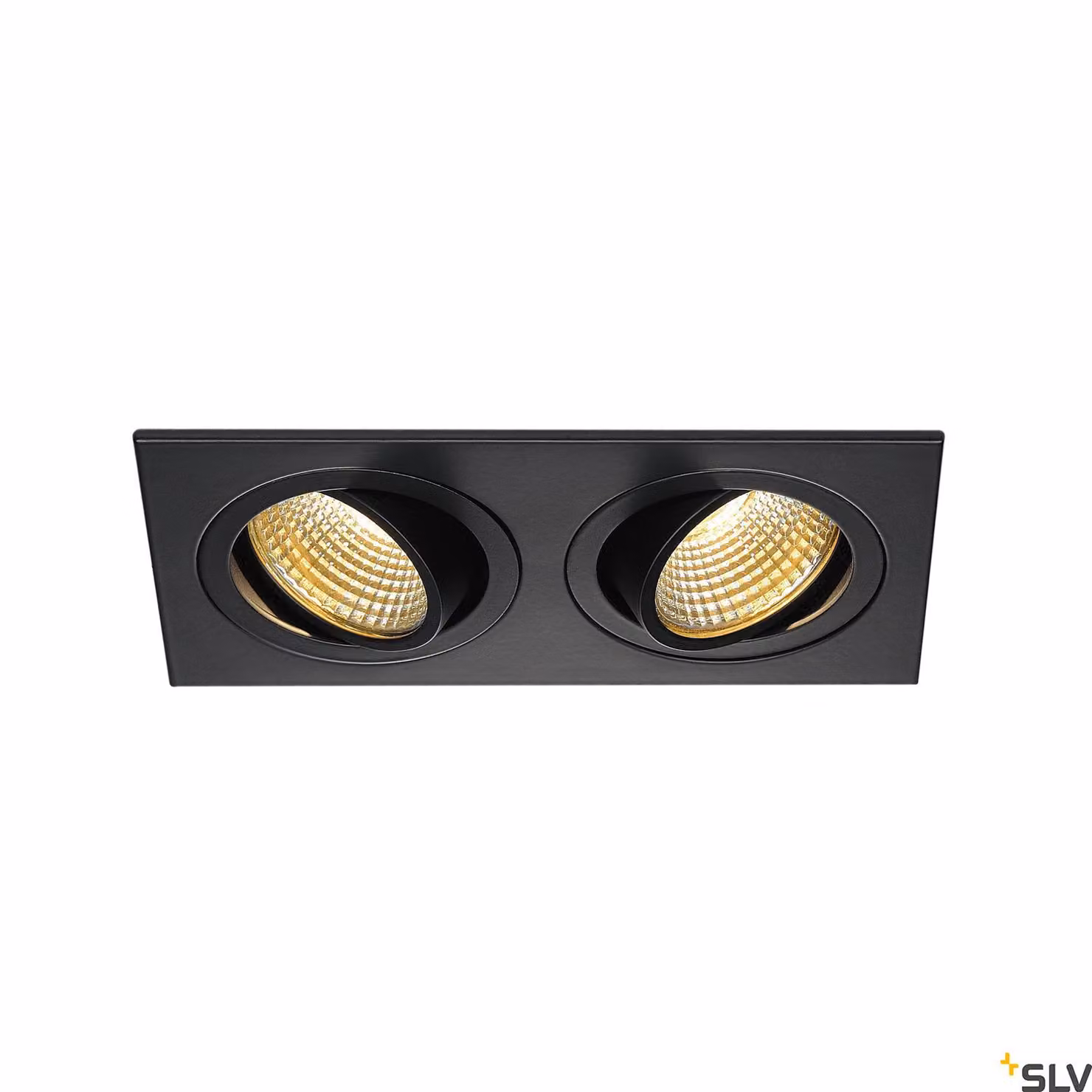 Nuovo Tria 155 Set luce da incasso nera angolare LED 2700K incl. driver 2-flame
