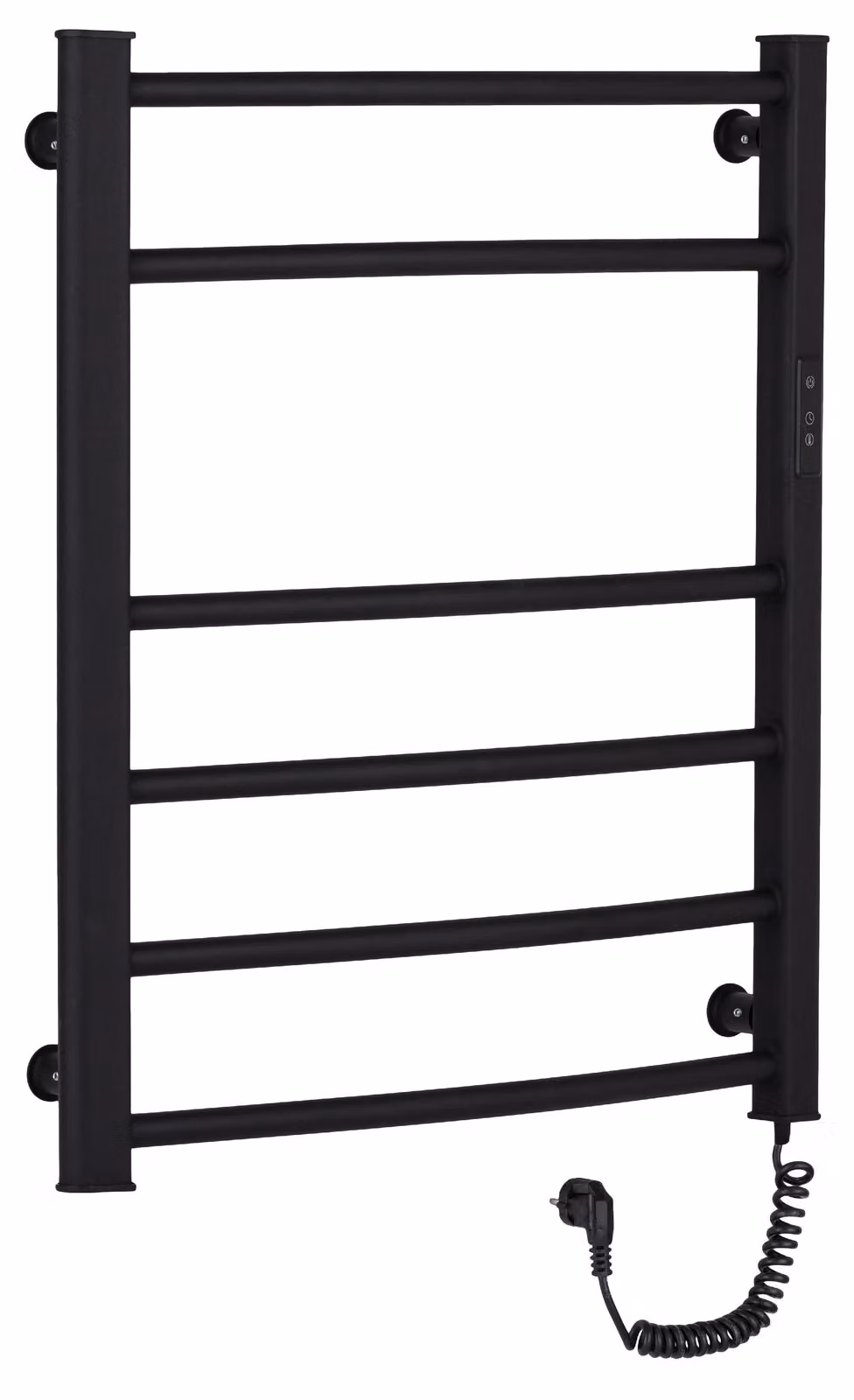 Asciugamano elettrico Luca, con display - 97 W - nero opaco - 660x550 mm