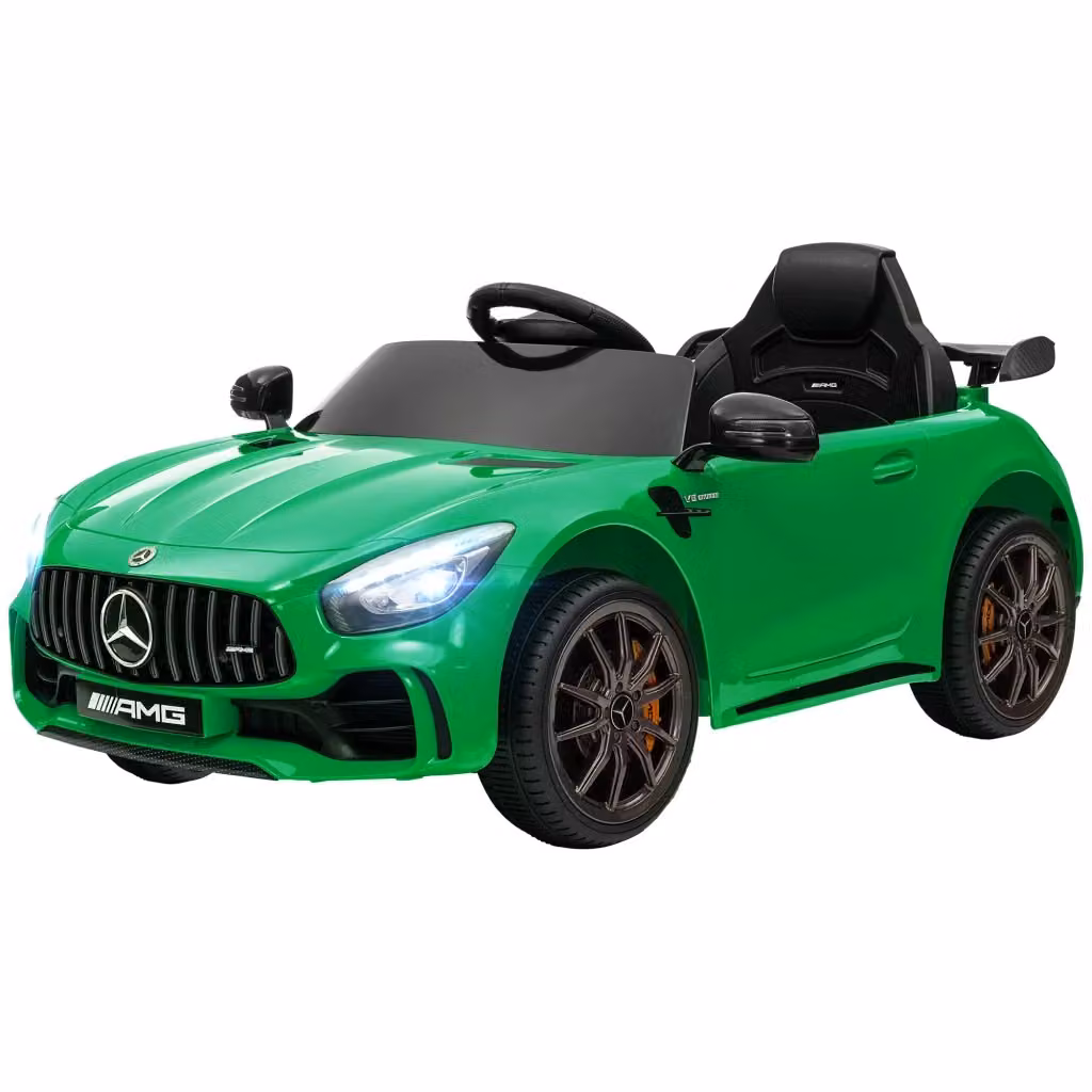 Auto elettrica per bambini Mercedes Zephmum verde con batteria ricaricabile e funzioni luci e suoni – 2