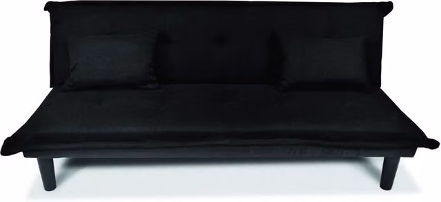 Divano letto clic clac Samira moderno in tessuto nero – 1
