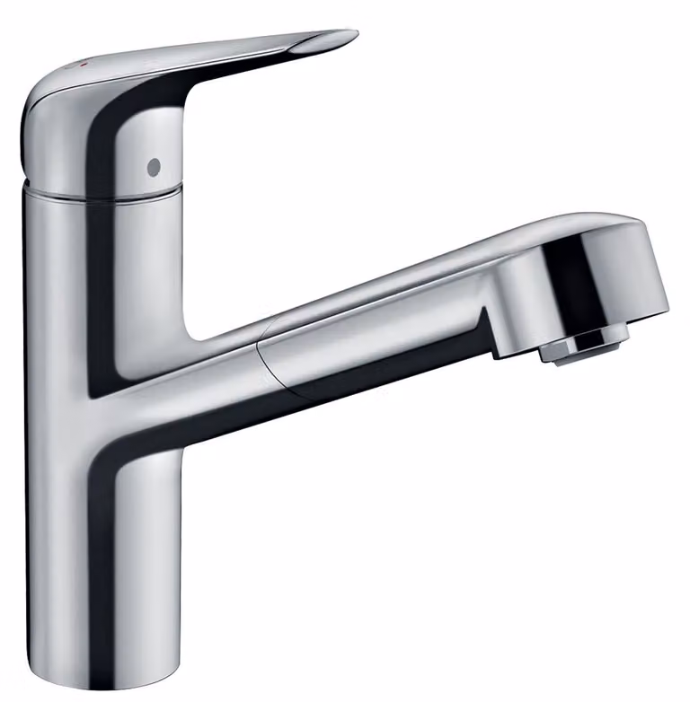 hansgrohe miscelatore monocomando per cucina 150 M42 DN 15, con sBox, bocca estraibile cromo