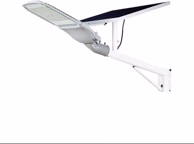 V-TAC PRO VT-ST303 Lampada Solare Professionale con Pannello da 50W, LED Bianco Freddo 6000K, IP65, con Telecomando e Timer, Colore Bianco