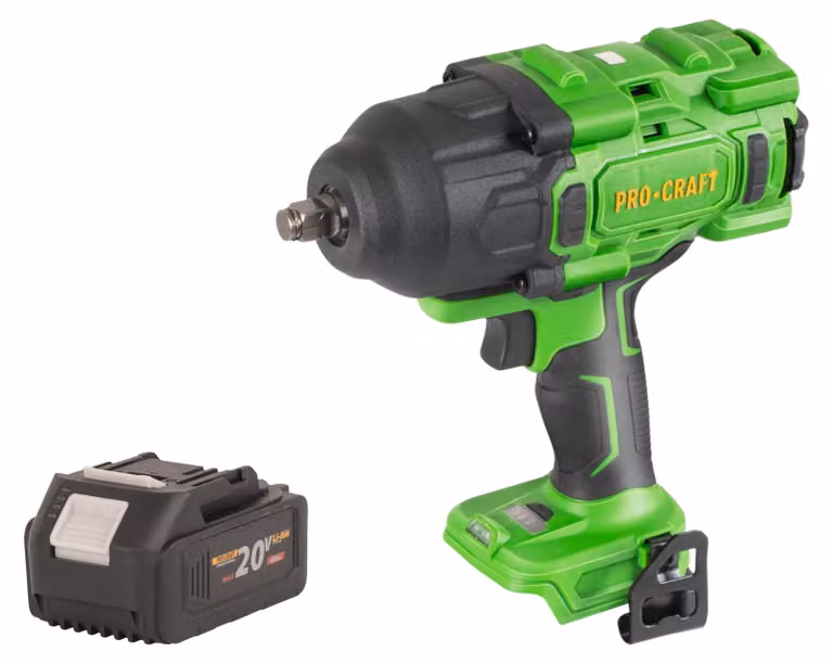 Avvitatore a impatto a batteria Procraft PWA80bb 20 V 1600 Nm 1/2" Brushless + 1x batteria 4,0 Ah - senza caricabatterie