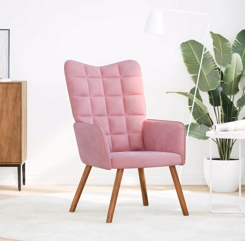 Maison Exclusive - Poltrona relax in velluto rosa