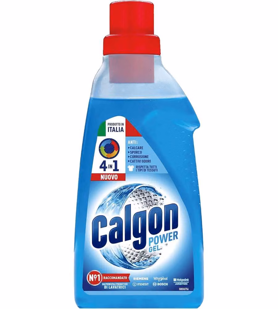 Calgon Gel Anticalcare Lavatrice 4 in 1 750 ml - Protezione Calcare Capi Morbidi