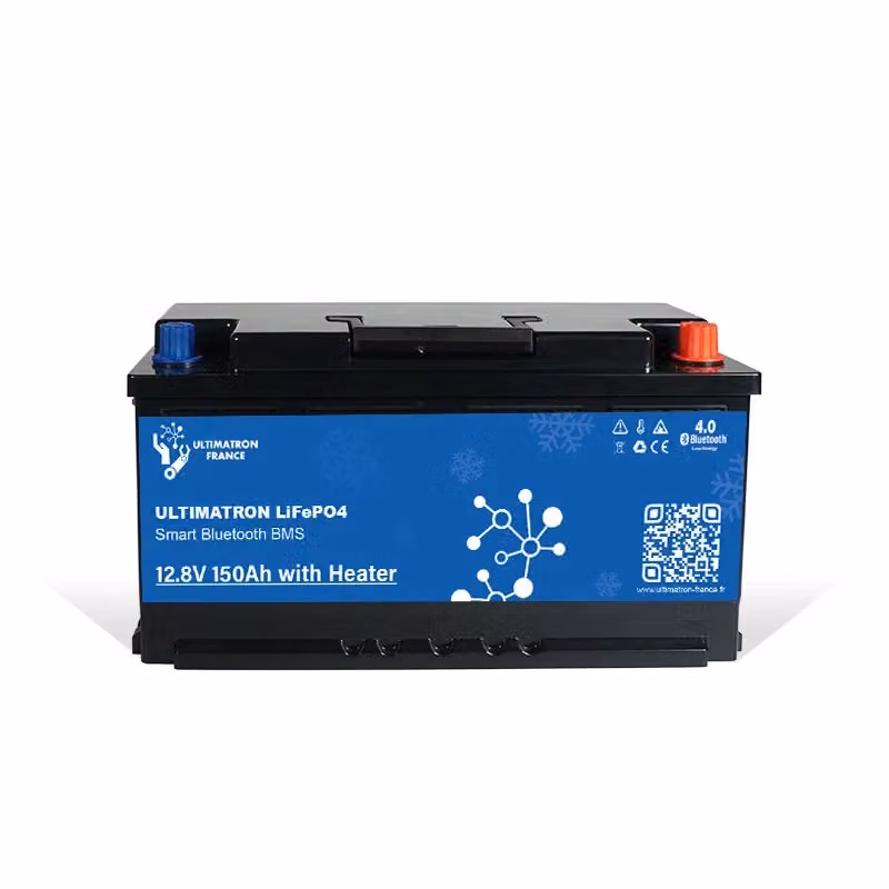 Batteria servizi Ultimatron LiFePO4 da 12.8V 150Ah con Smart BMS, Bluetooth e riscaldamento, colore nero – 2