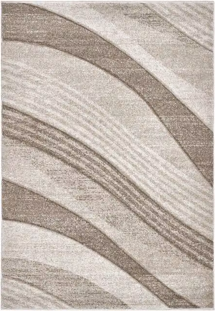 Tappeto Pierre Tappeti FUNNY 87101 beige con motivo a onde moderno, L 200 cm x P 290 cm