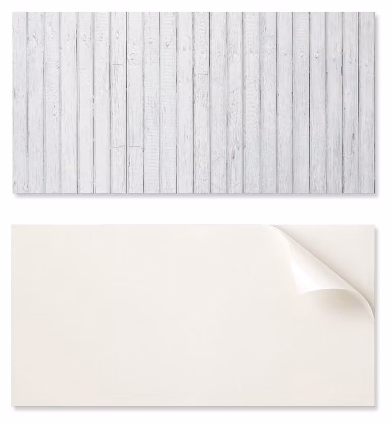 Adesivo in vinile per decorazione murale, dimensioni 120x60 cm, pannello in legno verticale