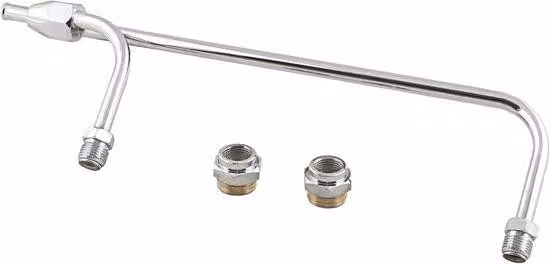 Kit tubi del carburante - Set cromato - Collegamento carburatore - 3835 cm - Argento