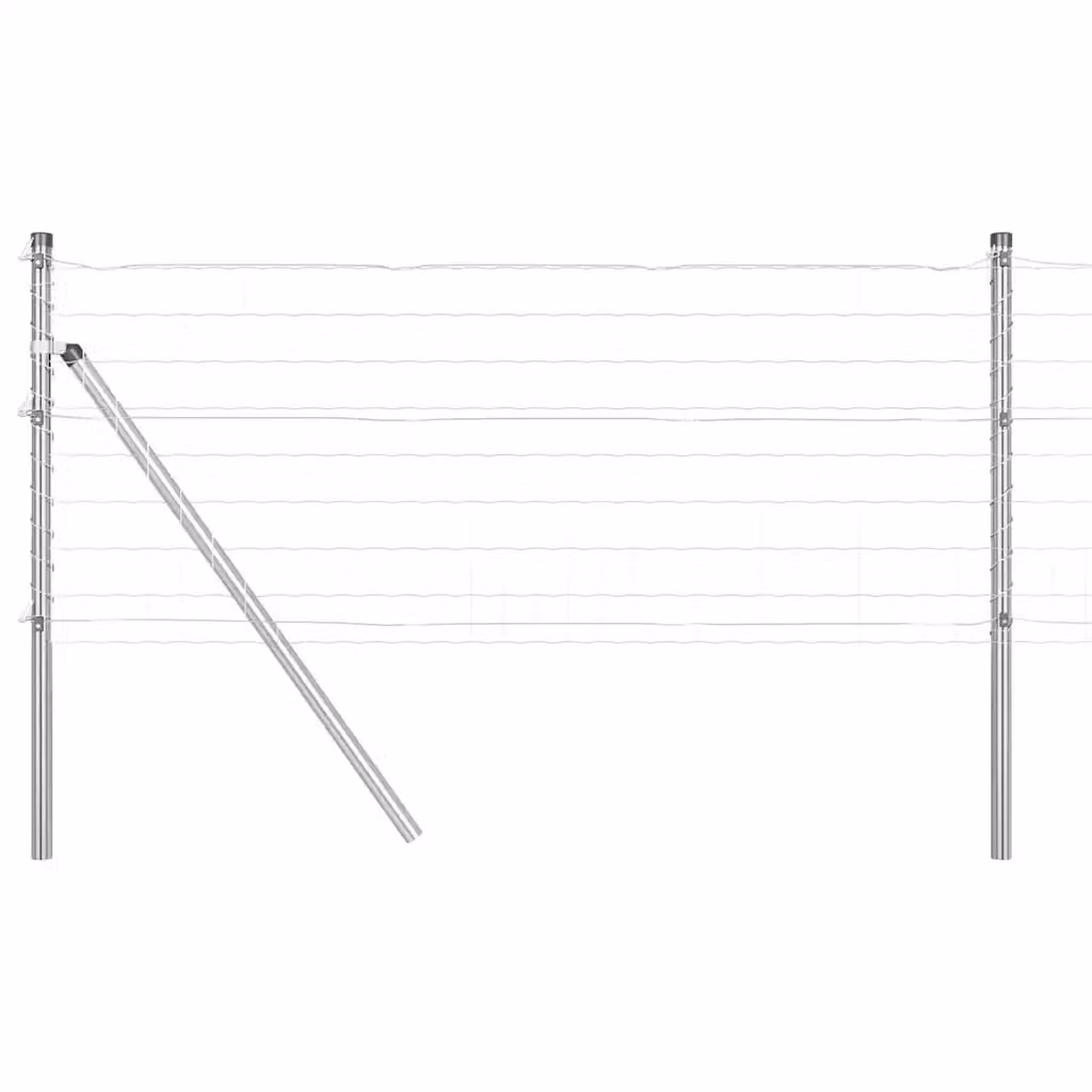 Fissaggio a terra Euro per recinzione da esterno Videx in acciaio zincato argento, forma tonda, L/P/H: 80,0 x 40,0 x 27,0 cm – 2