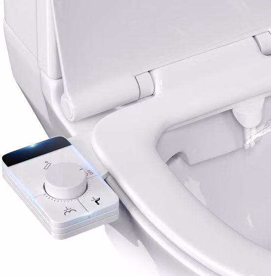 Ibenzoa® Accessorio per bidet non elettrico con doppio getto e pressione dell'acqua regolabile