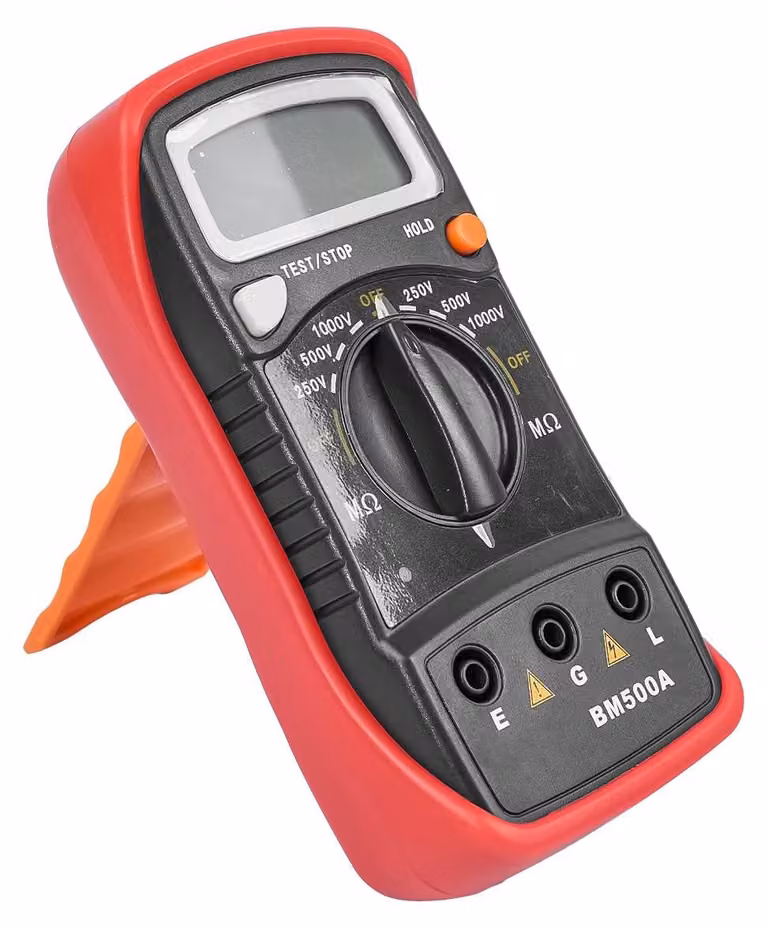Tester di resistenza di isolamento BM500A, 1000V, 1999 MΩ, LCD, portatile