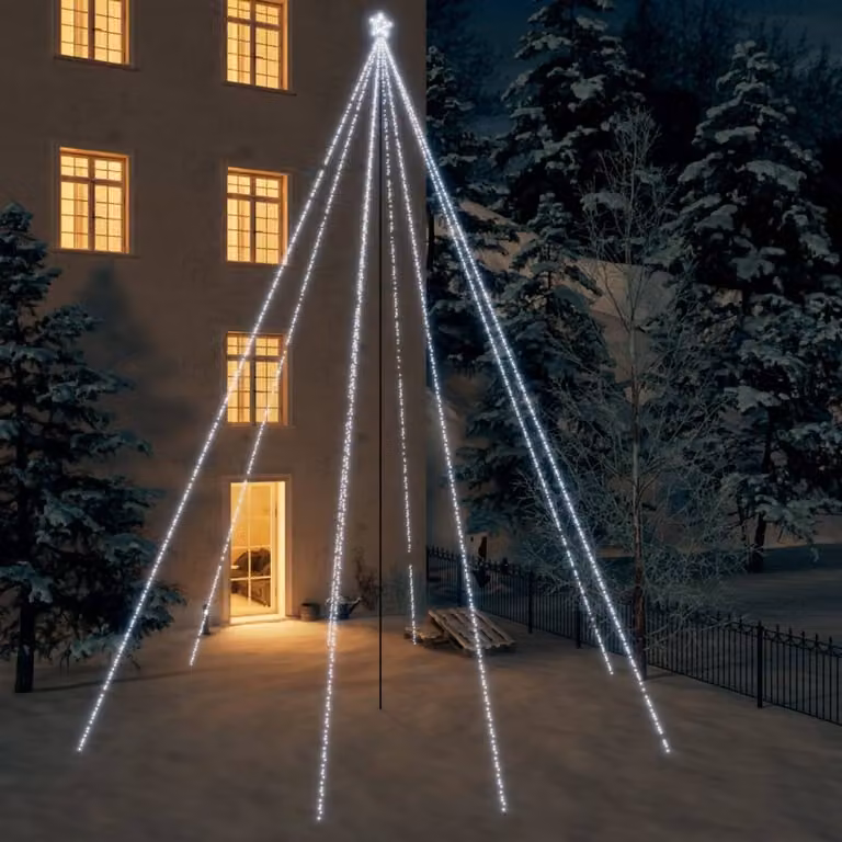 Maison Exclusive - Luci Albero di Natale Interni Esterni 1300LED Bianco Freddo 8 m