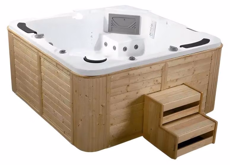 Spa Whirlpool Whirlwanne Massagebecken Sprudelbad Hydromassagewanne 200x200 cm