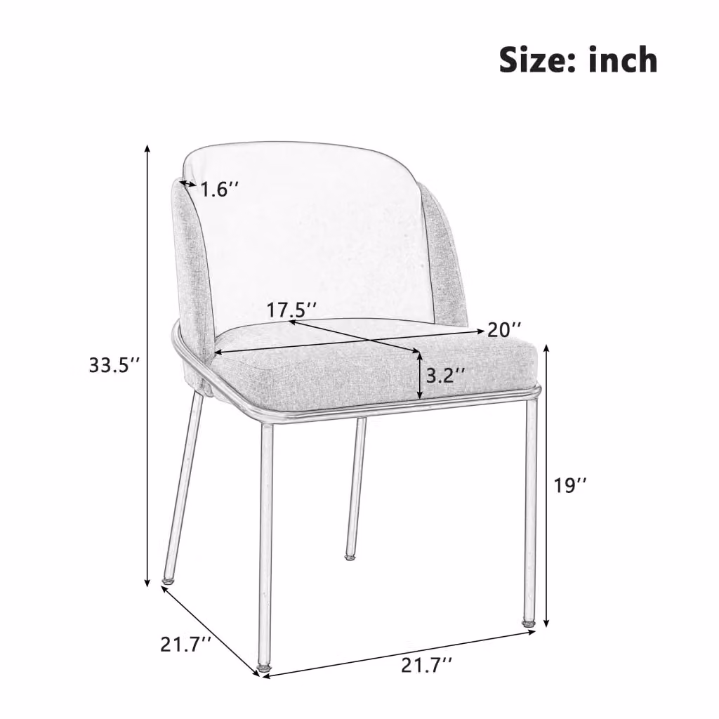 Sedia da pranzo FOLYNA verde in similpelle PVC con gambe in ferro e piedini regolabili, seduta 44.5 x 50.8 cm – 2