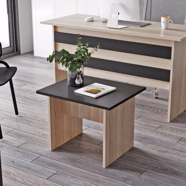 Skye Decor, Vo2-Ob, tavolino da salotto, 100% PANNELLI DI PARTICELLE RIVESTITI IN MELAMMINA, rovere, 60 x 50 x 46,3 cm