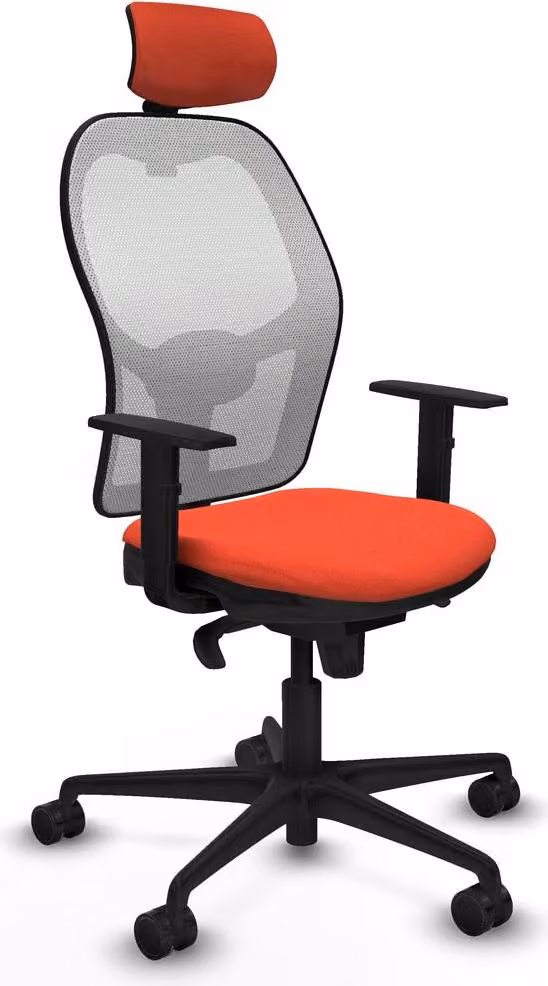Sedia da ufficio con poggiatesta Piqueras y Crespo 1D036N2 Arancione scuro