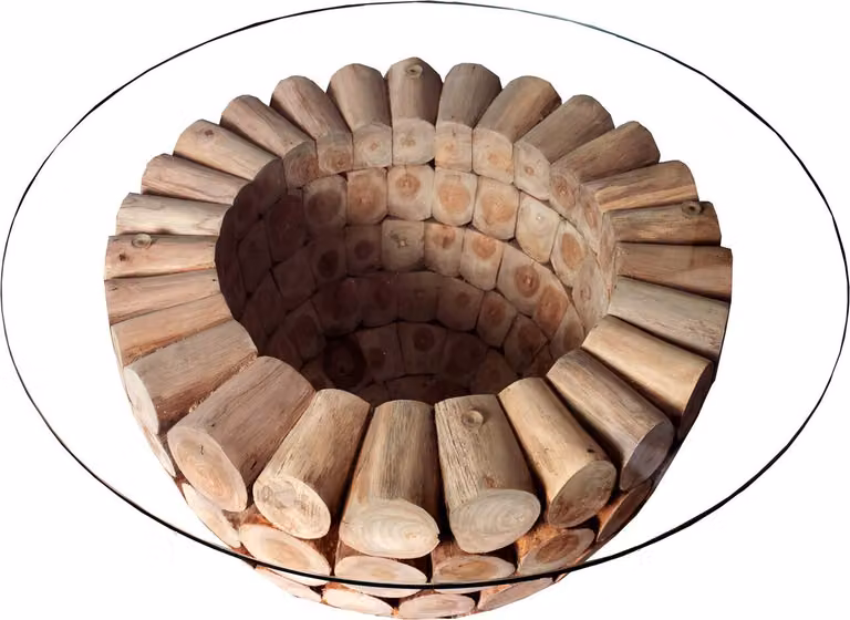 Piatto in vetro da 60 cm, tavolo design in legno e vetro, stile moderno, ideale per il soggiorno. ACQUISTA ORA