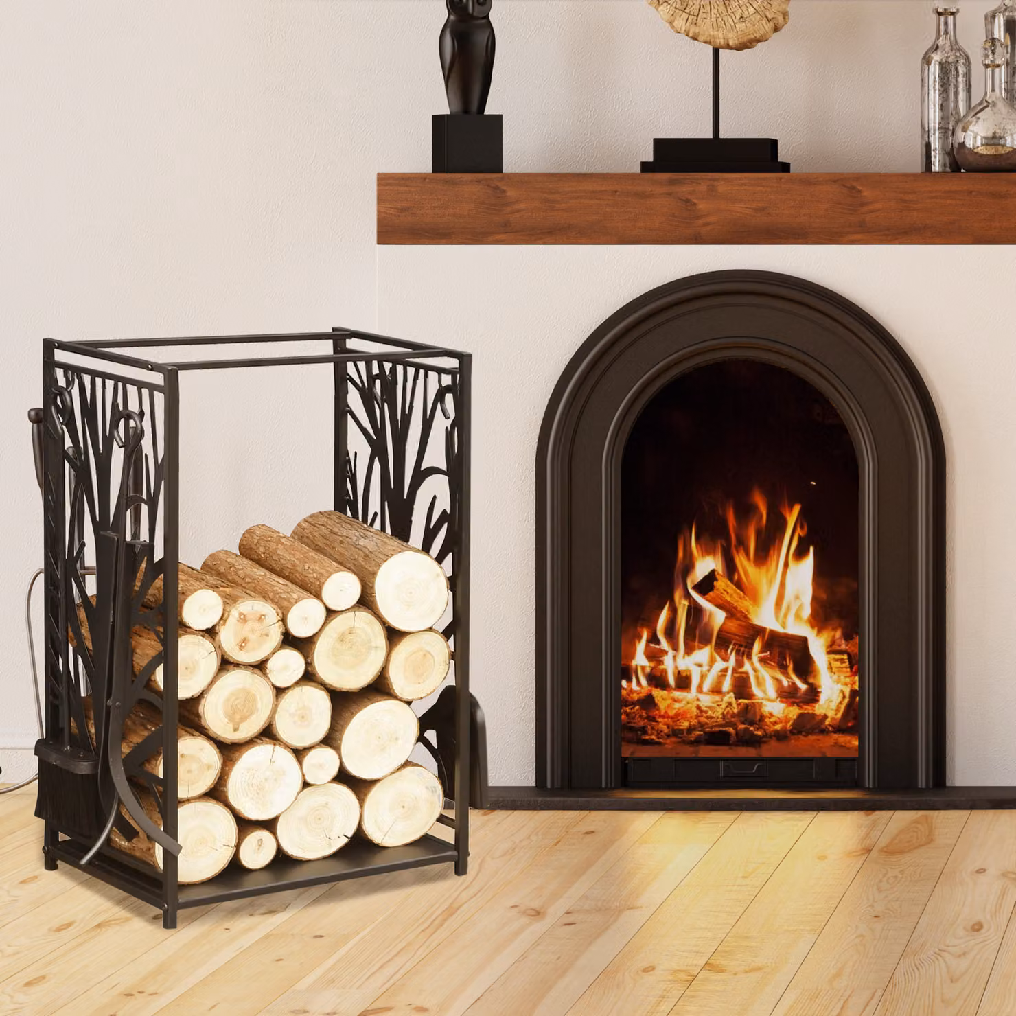 Portapenna di design HOMCOM in acciaio nero antiruggine per interni ed esterni, L: 46 cm, P: 30 cm, H: 70 cm – 2